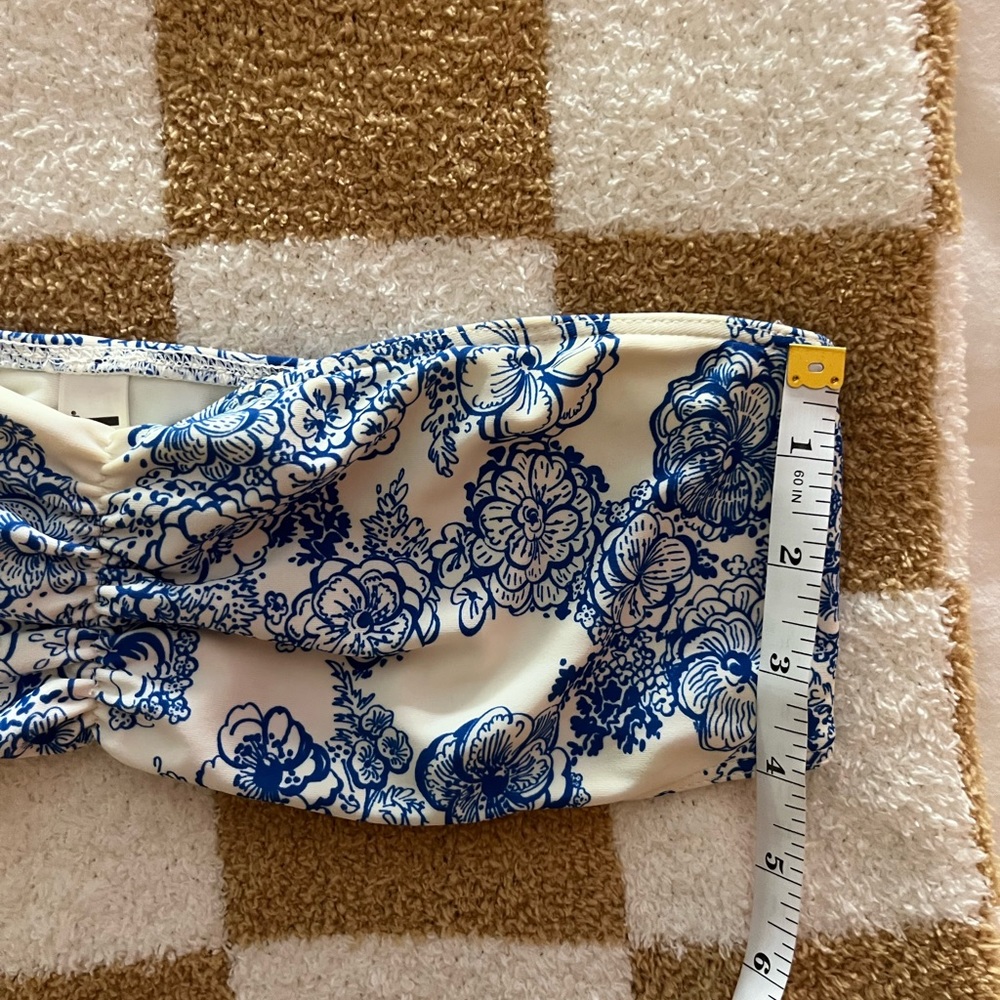 AMERICAN APPAREL blue & white bikini - Picture 3 of 6